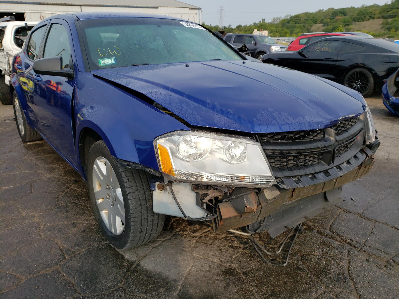 DODGE AVENGER SE 2013 with VIN 1C3CDZAB9DN628626 - Photo from auction