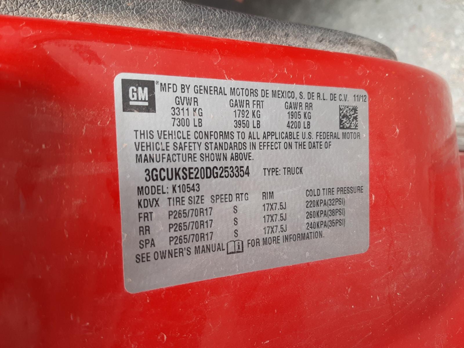 Photo 10 from auction – 2013 CHEVROLET SILVERADO with VIN 3GCUKSE20DG253354