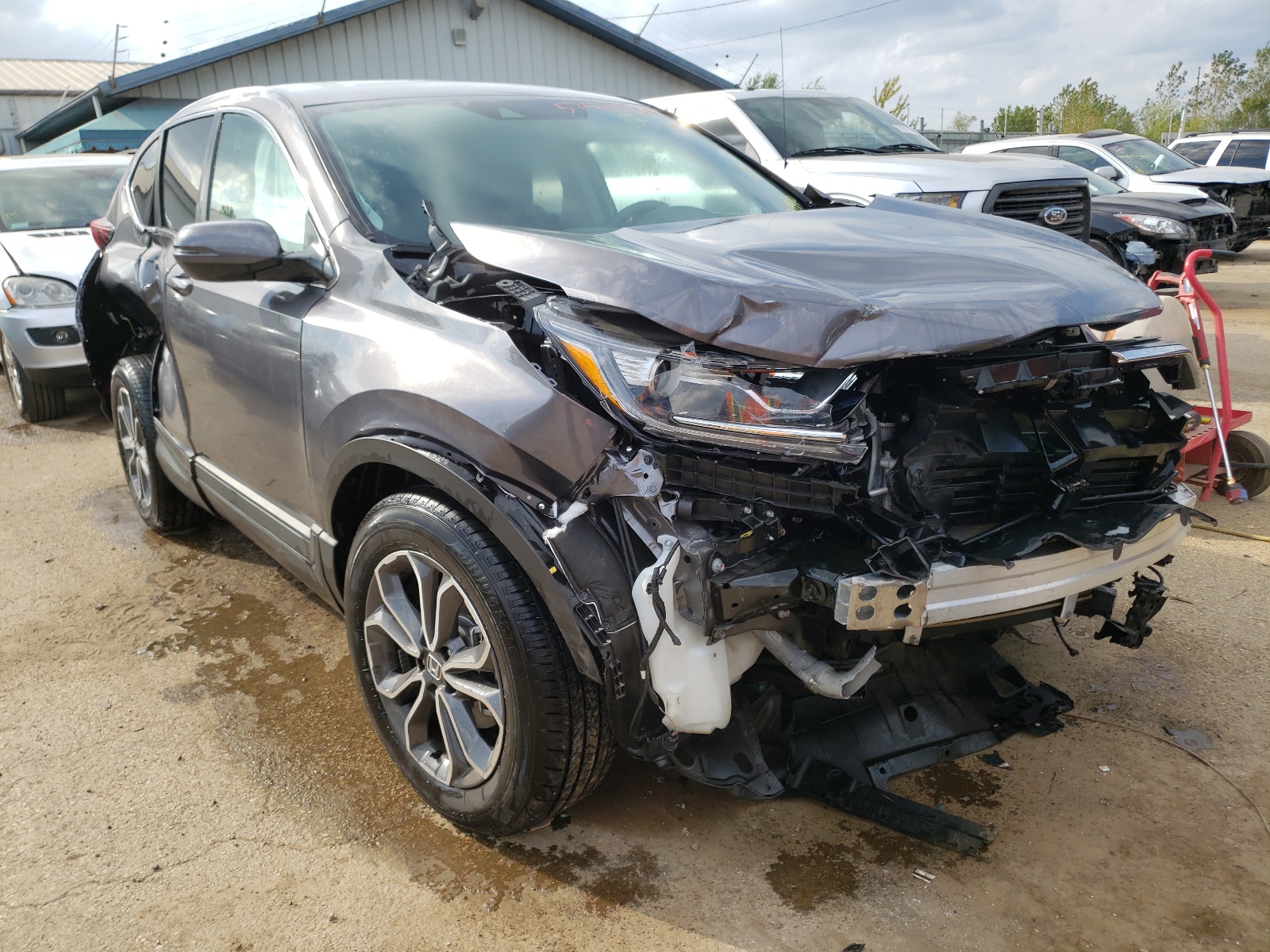 HONDA CR-V EX 2021 with VIN 7FARW2H50ME019970 - Photo from auction
