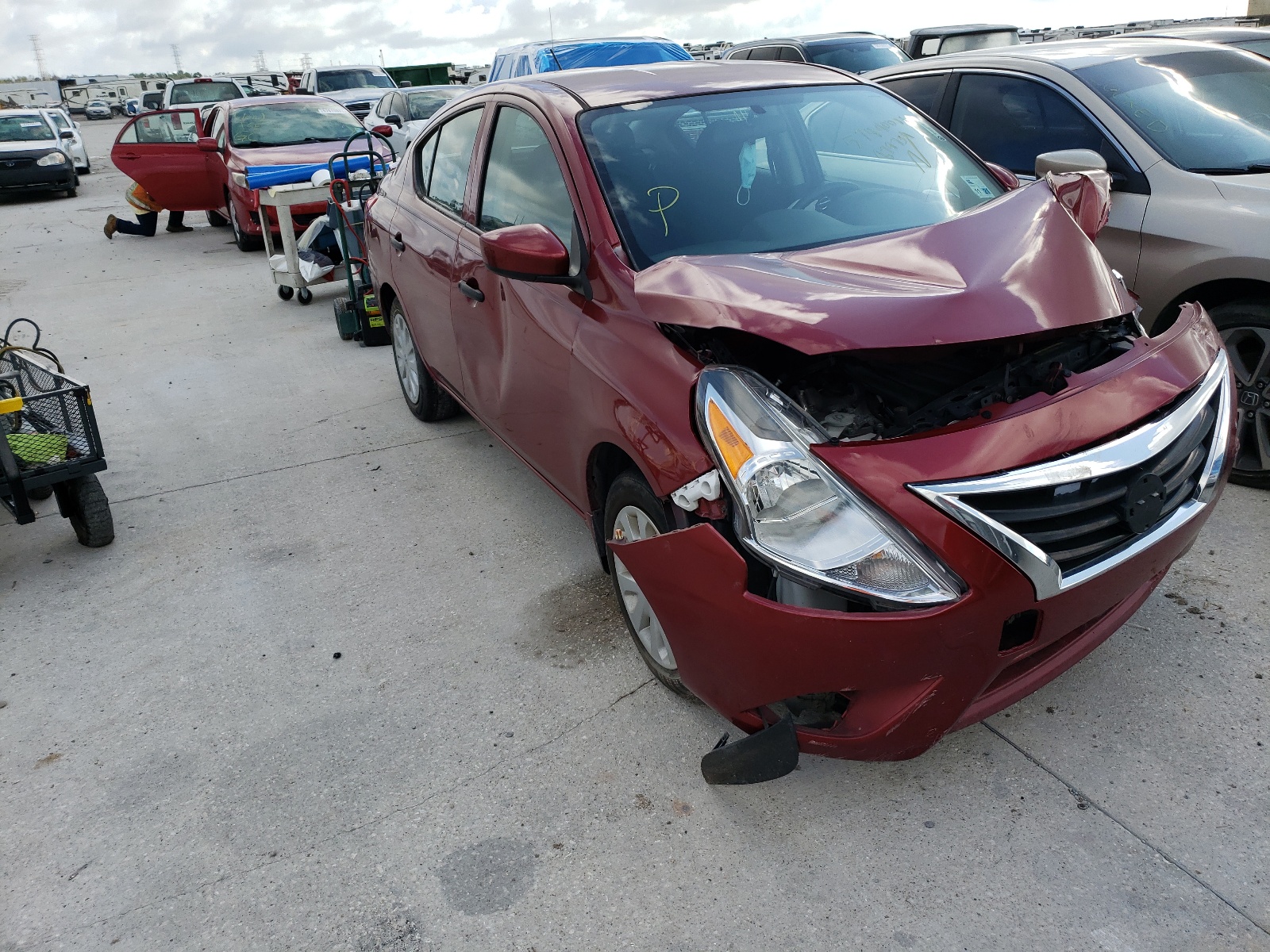 NISSAN VERSA S 2017 with VIN 3N1CN7AP4HL879734 - Photo from auction