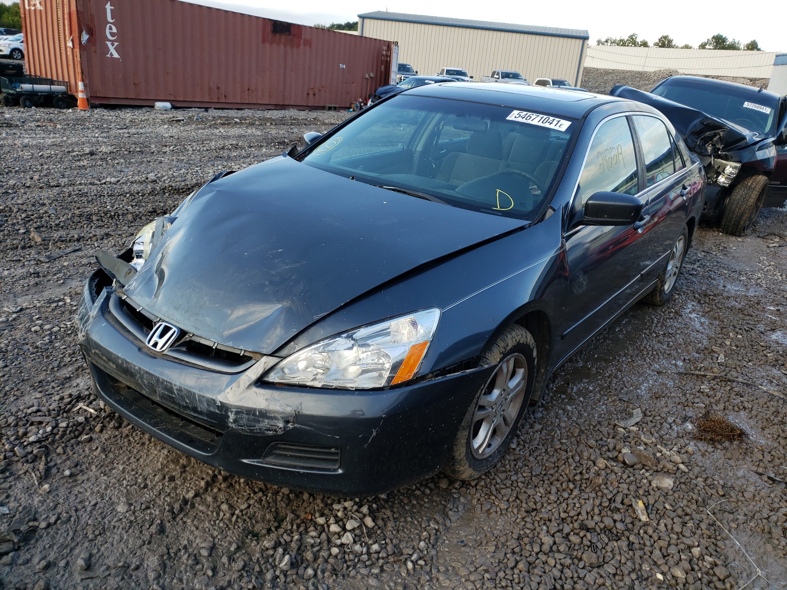 Photo 2 from auction – 2007 HONDA ACCORD EX with VIN 1HGCM56757A054760