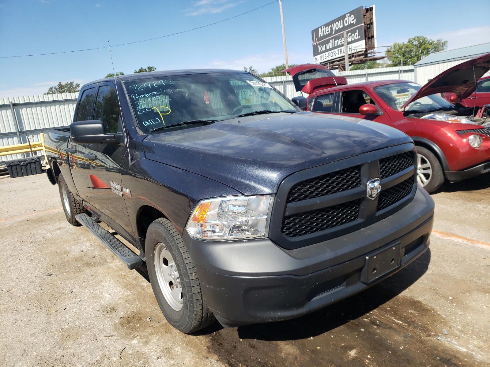 RAM 1500 ST 2018 with VIN 1C6RR6FT3JS131678 - Photo from auction
