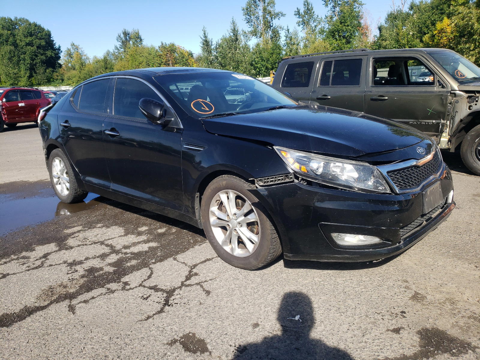 KIA OPTIMA EX 2012 with VIN 5XXGN4A77CG082573 - Photo from auction