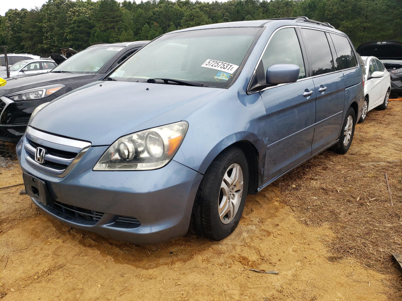 Photo 2 from auction – 2007 HONDA ODYSSEY EX with VIN 5FNRL38457B093522