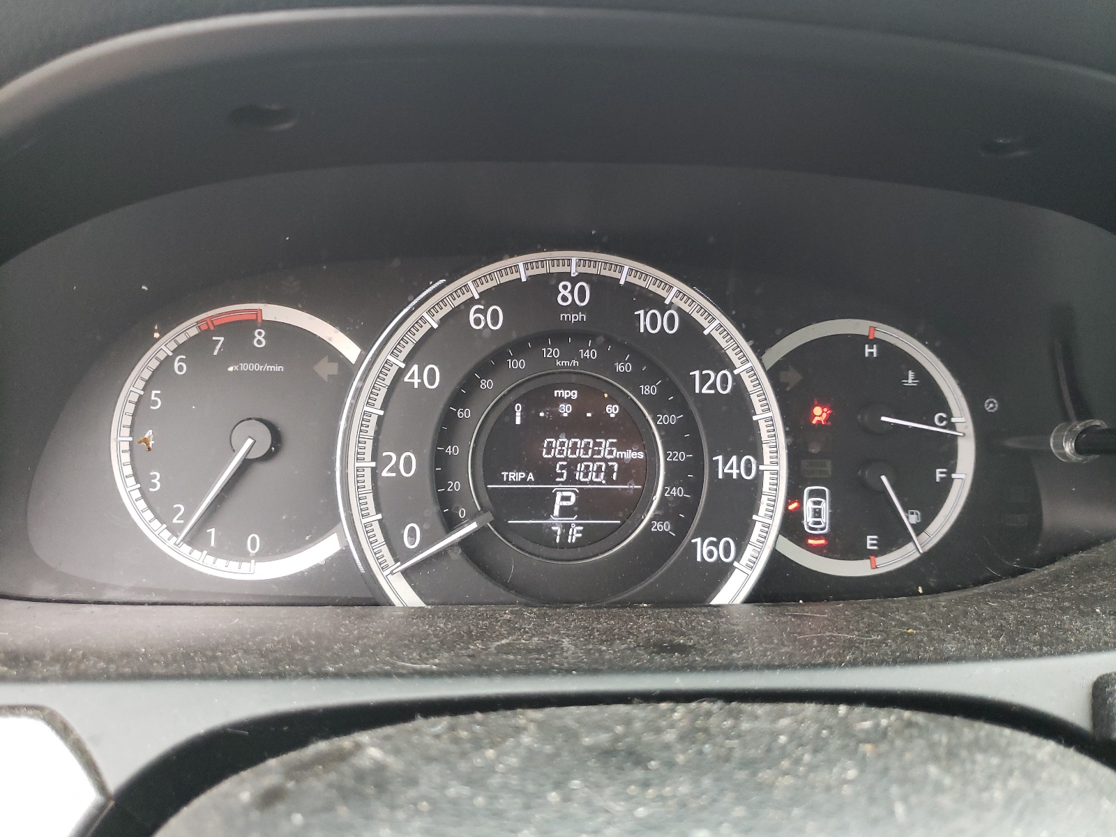 Photo 8 from auction – 2013 HONDA ACCORD LX with VIN 1HGCR2F37DA249347