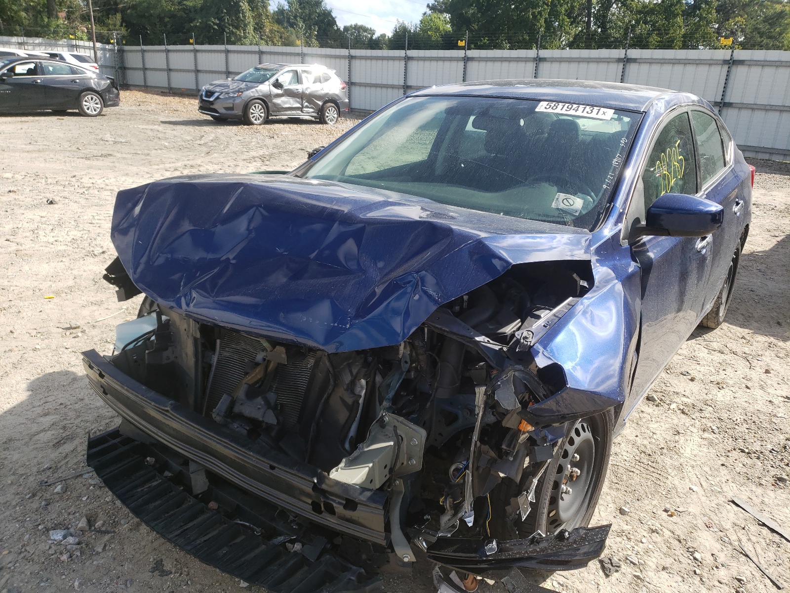 Photo 2 from auction – 2019 NISSAN SENTRA S with VIN 3N1AB7AP7KY282152