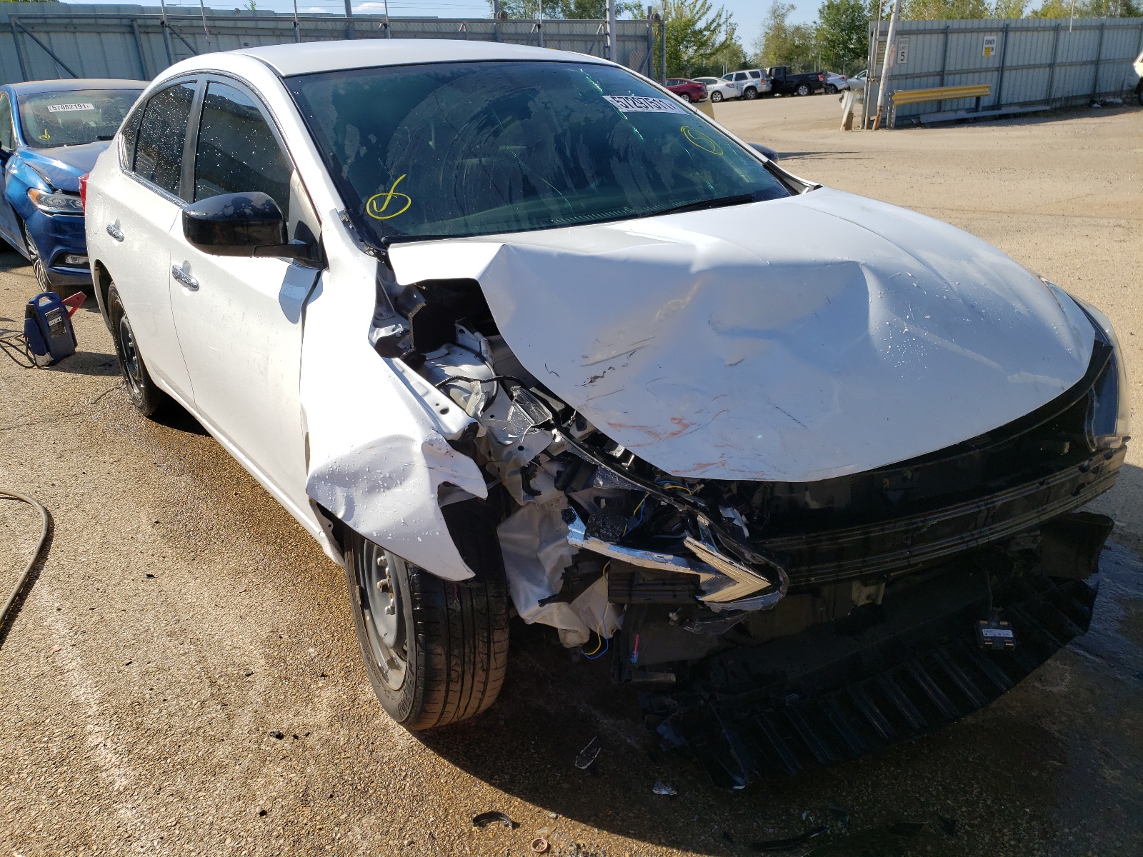 NISSAN SENTRA S 2018 with VIN 3N1AB7AP2JY249591 - Photo from auction