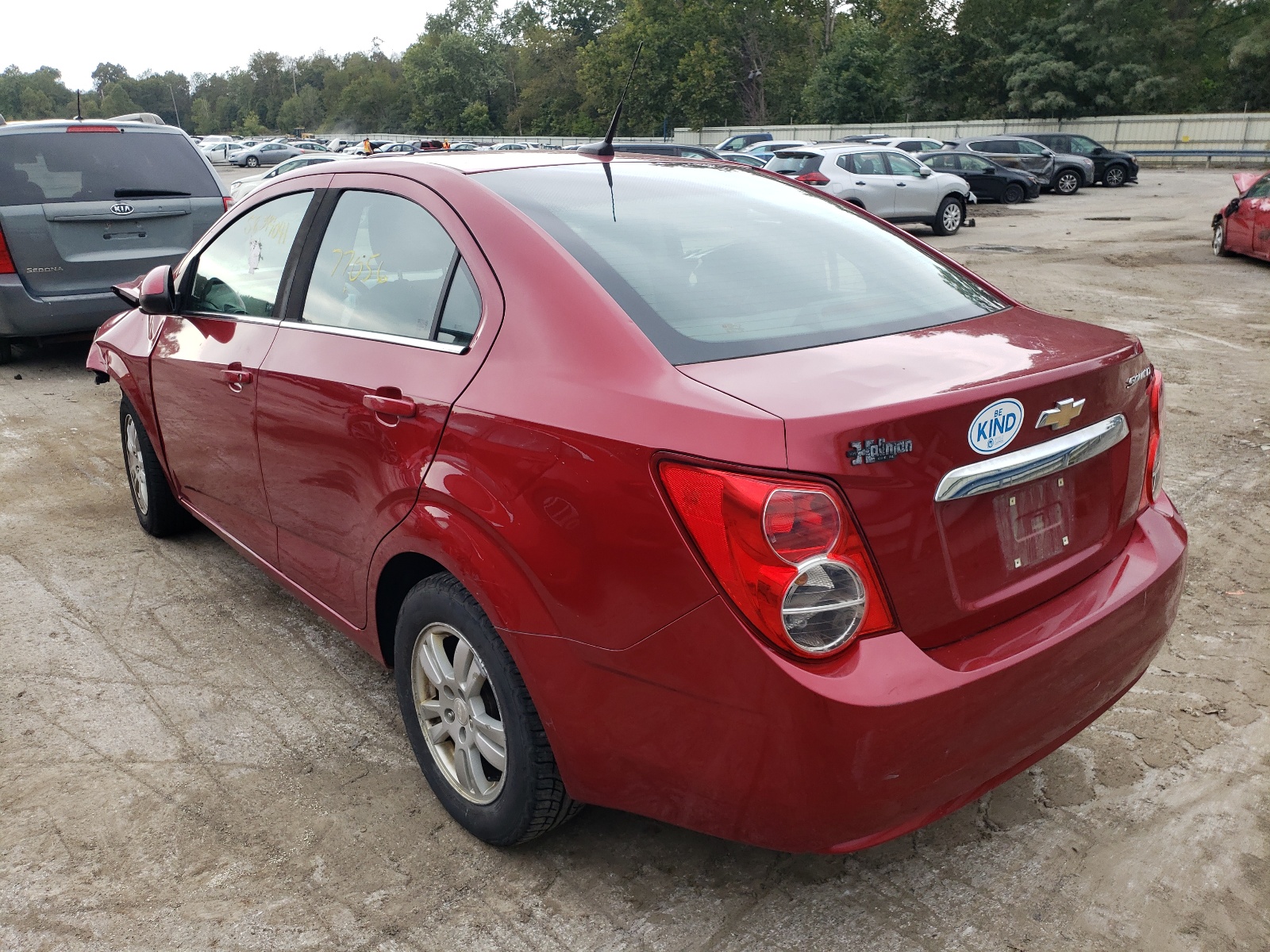 Photo 3 from auction – 2013 CHEVROLET SONIC LT with VIN 1G1JC5SH8D4250590