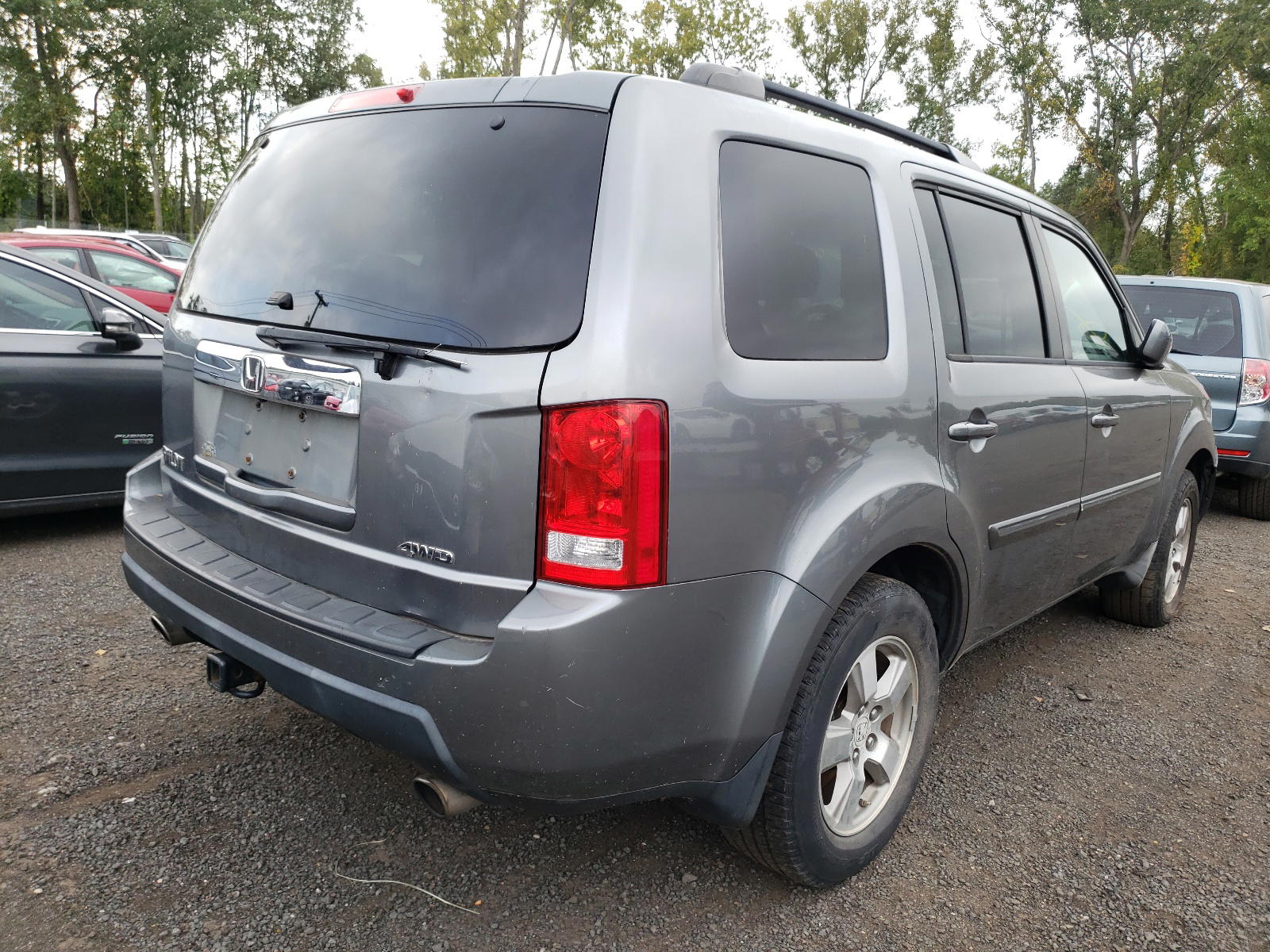 Photo 4 from auction – 2009 HONDA PILOT EXL with VIN 5FNYF48699B023874
