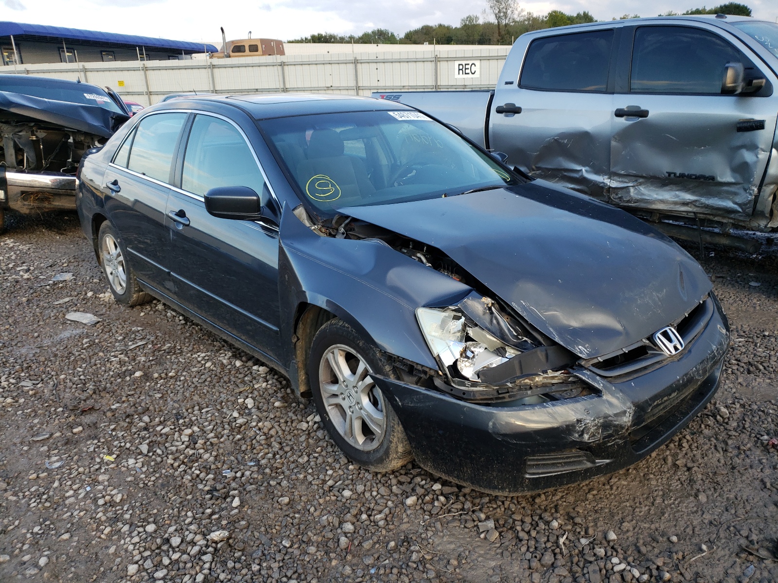 HONDA ACCORD EX 2007 with VIN 1HGCM56757A054760 - Photo from auction