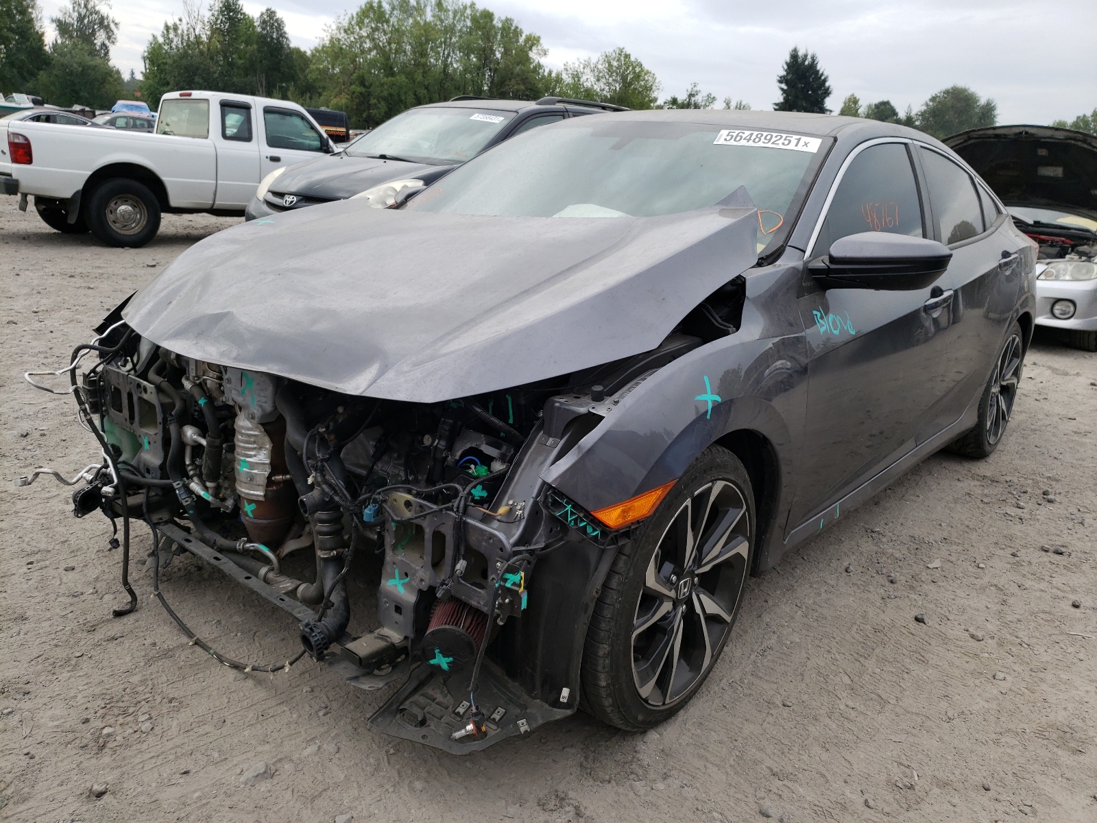 Photo 2 from auction – 2019 HONDA CIVIC SI with VIN 2HGFC1E54KH702222