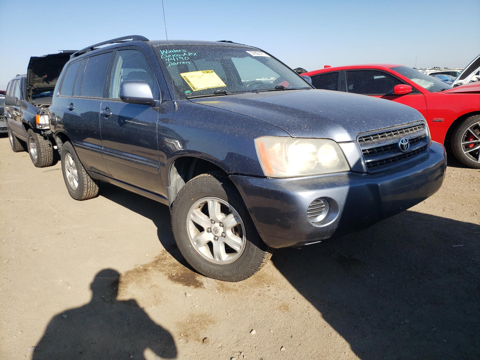 TOYOTA HIGHLANDER 2002 with VIN JTEHF21A020047466 - Photo from auction