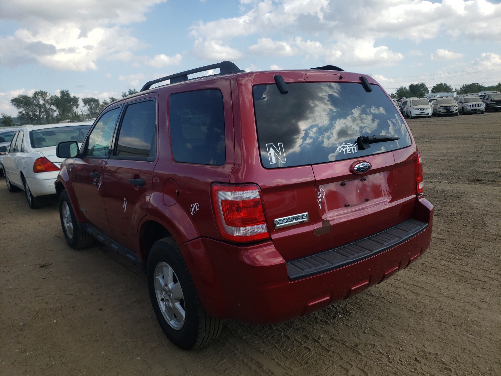 Photo 3 from auction – 2008 FORD ESCAPE XLT with VIN 1FMCU031X8KE23184
