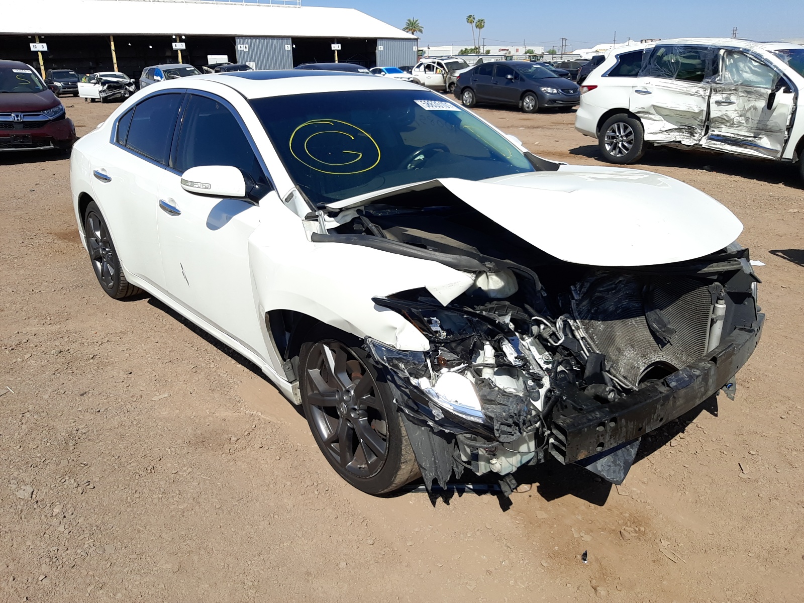 NISSAN MAXIMA S 2013 with VIN 1N4AA5APXDC809400 - Photo from auction
