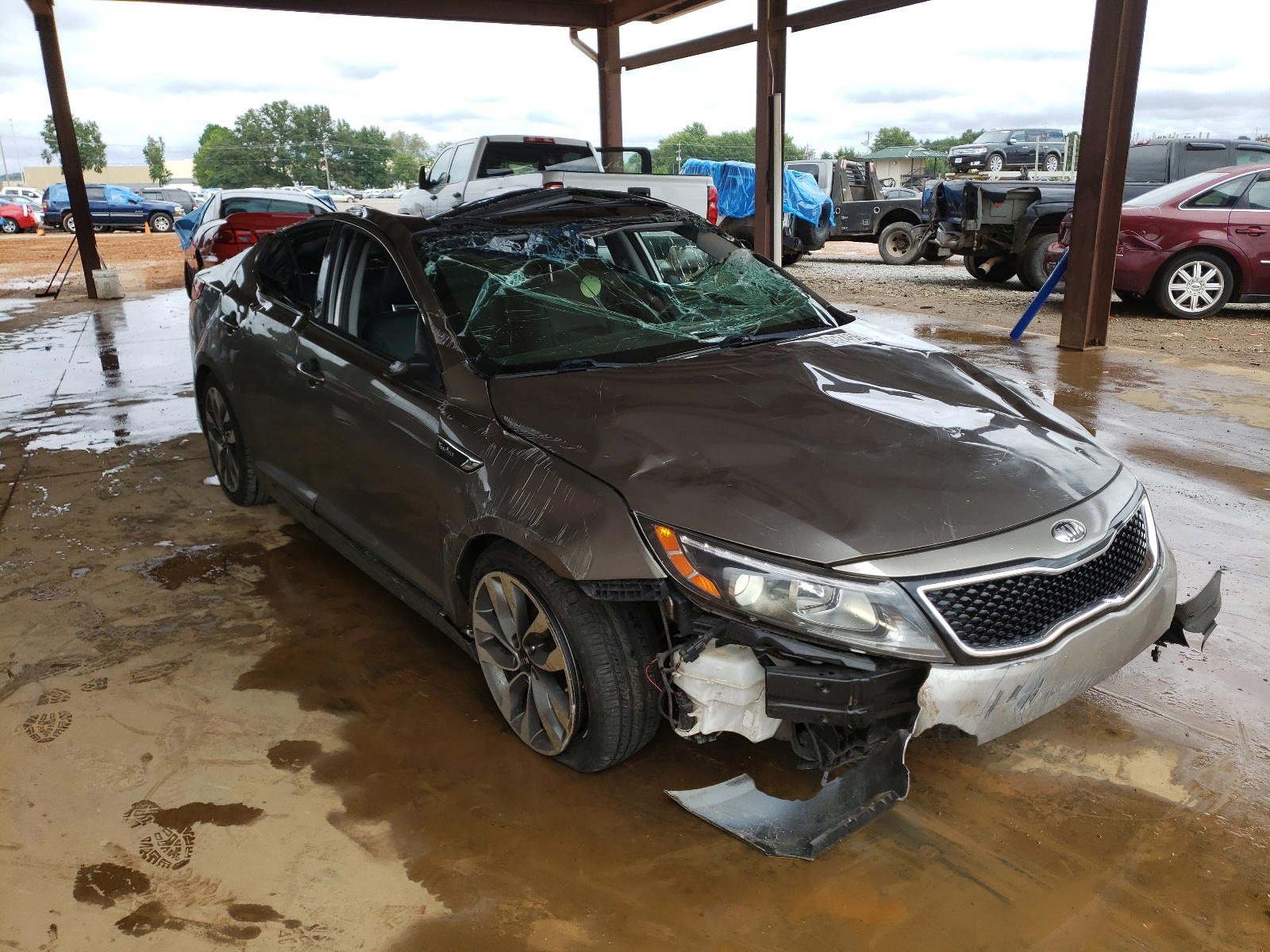 KIA OPTIMA SX 2014 with VIN 5XXGR4A66EG266725 - Photo from auction
