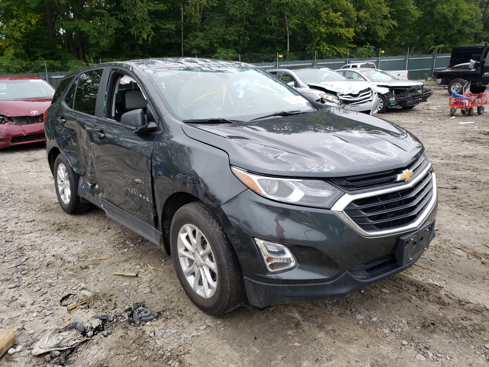 CHEVROLET EQUINOX LS 2020 with VIN 3GNAXSEV7LS655731 - Photo from auction