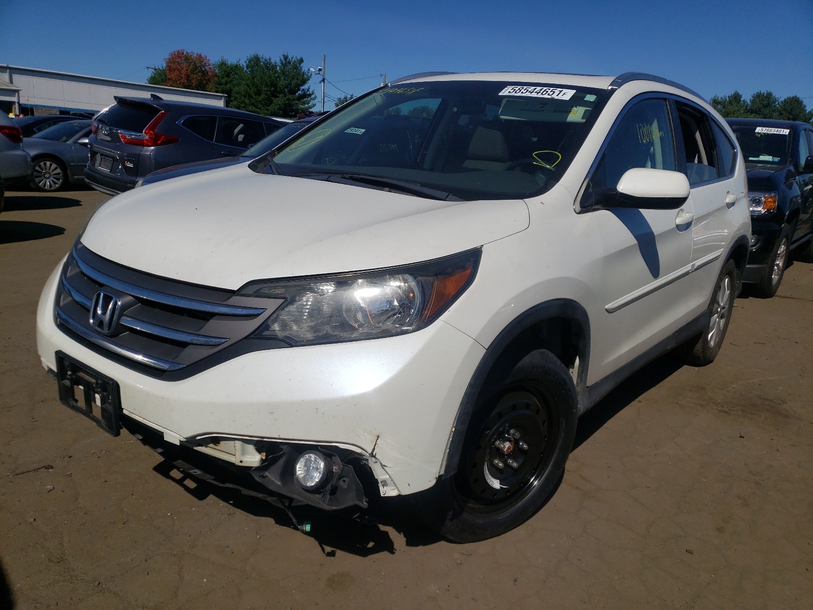 Photo 2 from auction – 2012 HONDA CR-V EXL with VIN 5J6RM4H76CL066327