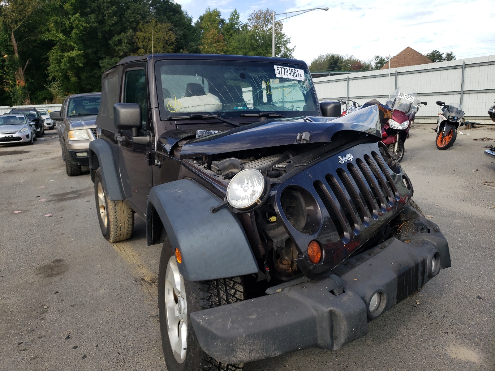 JEEP WRANGLER S 2013 with VIN 1C4AJWAG5DL684225 - Photo from auction