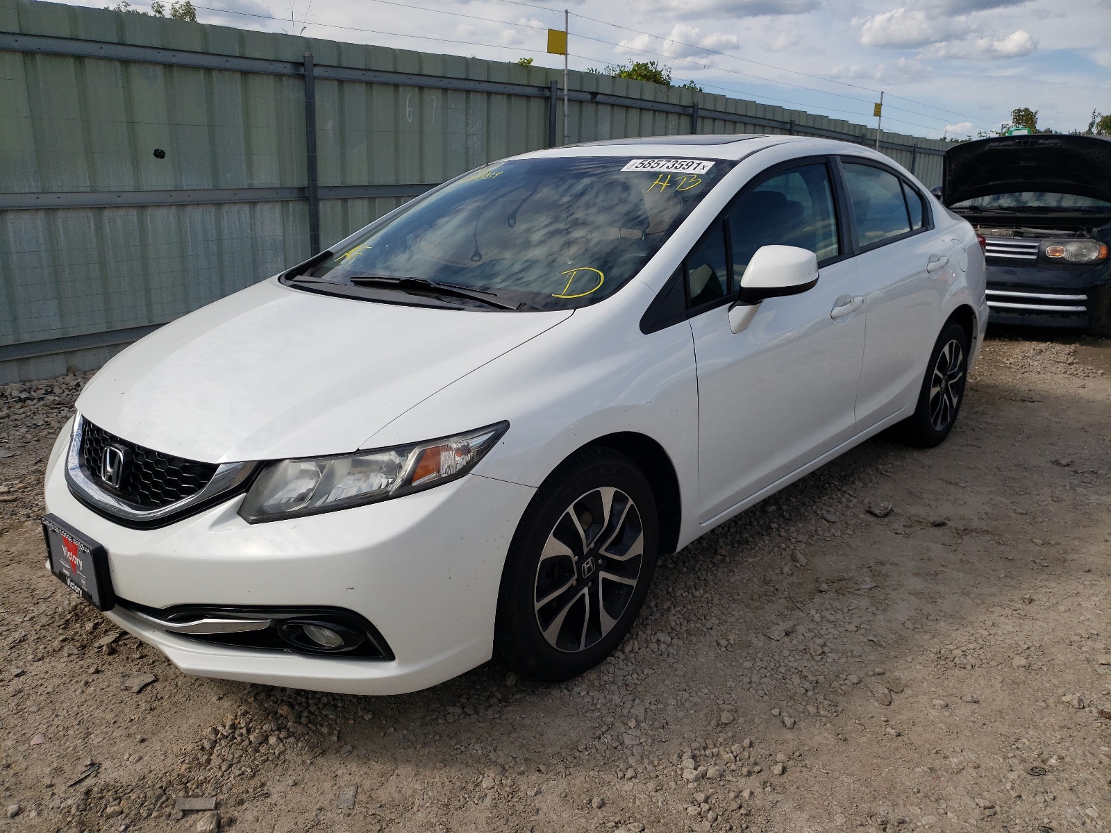 Photo 2 from auction – 2013 HONDA CIVIC EXL with VIN 19XFB2F99DE041889