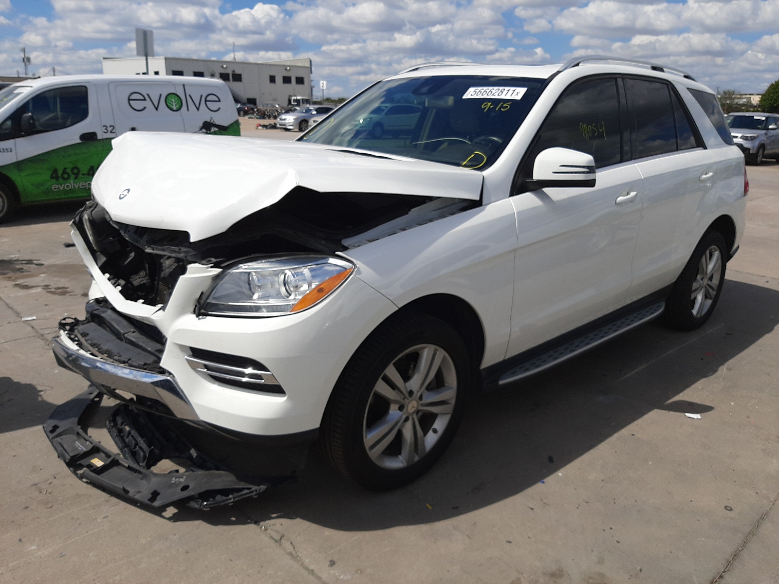 Photo 2 from auction – 2014 MERCEDES-BENZ ML 350 with VIN 4JGDA5JB7EA422226