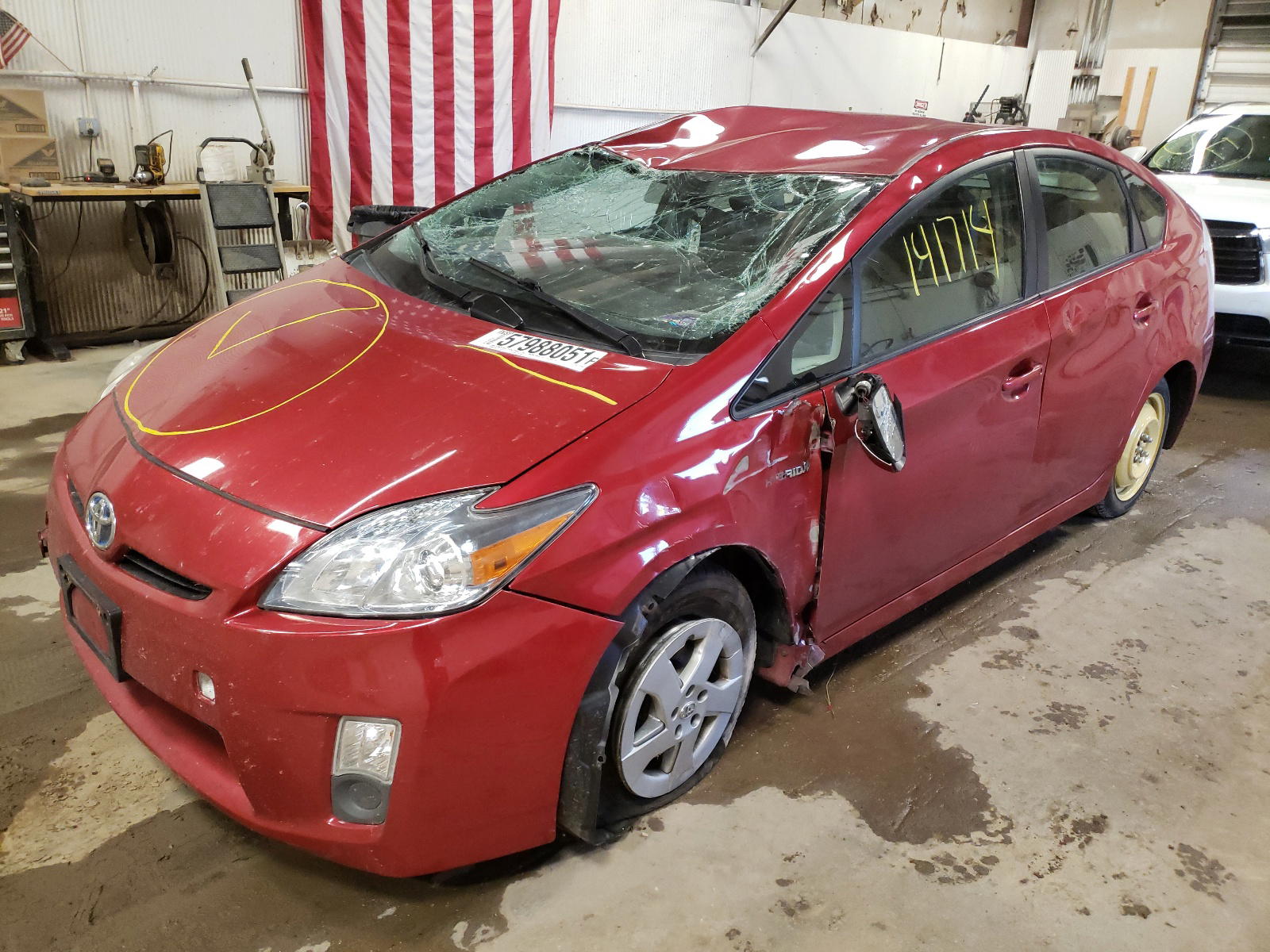 Photo 9 from auction – 2010 TOYOTA PRIUS with VIN JTDKN3DU5A0110696