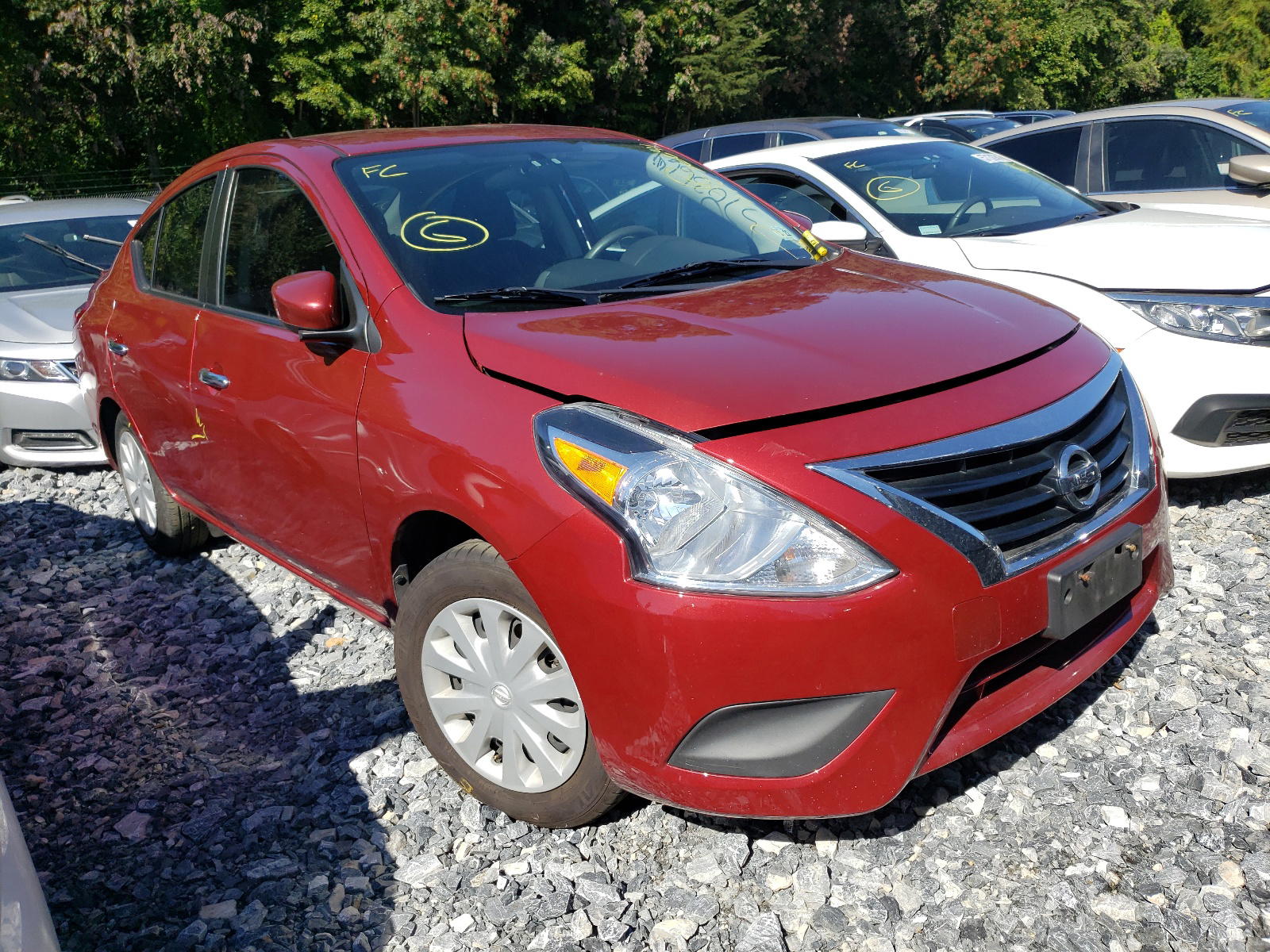 NISSAN VERSA S 2017 with VIN 3N1CN7AP1HK436138 - Photo from auction