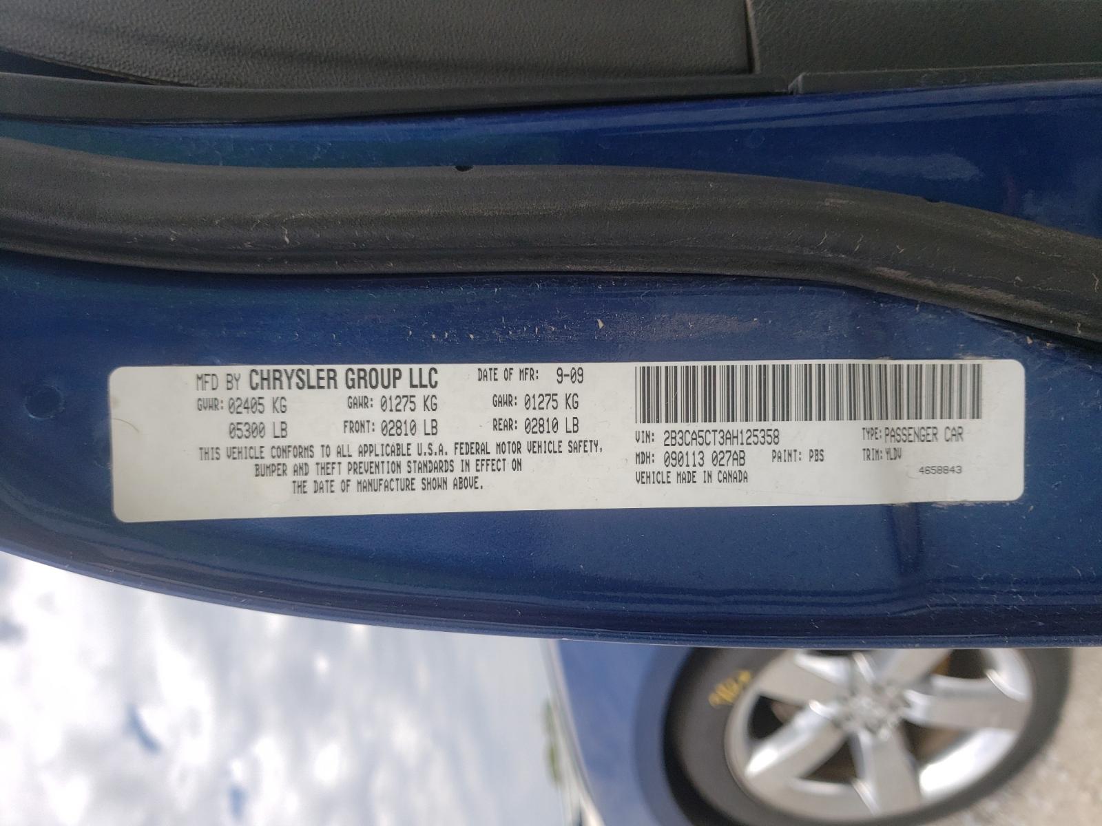 Zdjęcie 10 z aukcji – 2010 DODGE CHARGER R/ z VIN 2B3CA5CT3AH125358