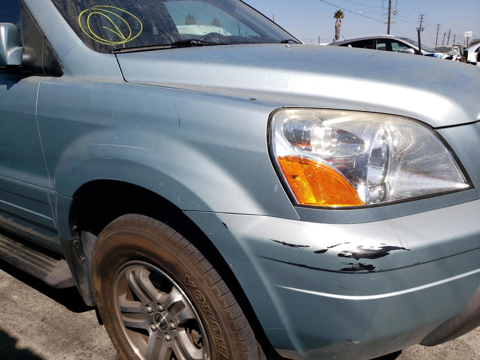 Photo 9 from auction – 2003 HONDA PILOT EXL with VIN 2HKYF18633H508597