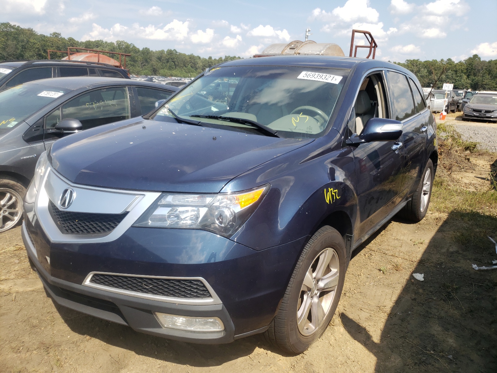 Photo 2 from auction – 2013 ACURA MDX TECHNO with VIN 2HNYD2H32DH513621