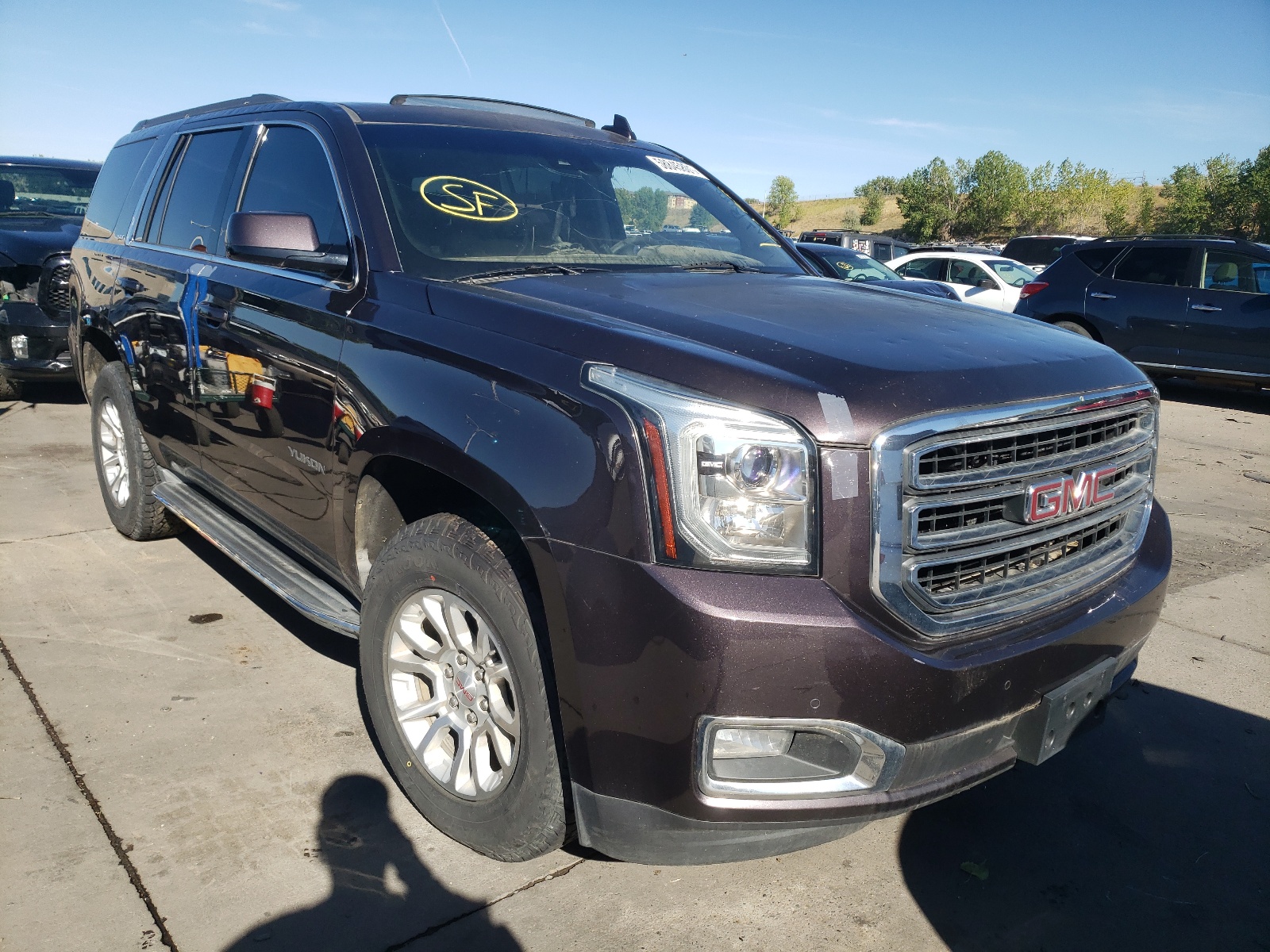 GMC YUKON SLT 2015 with VIN 1GKS2BKC4FR533189 - Photo from auction