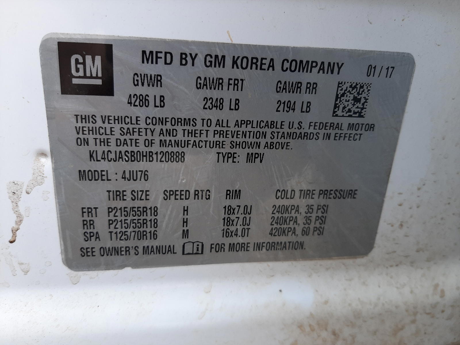 Photo 10 from auction – 2014 BUICK ENCORE PRE with VIN KL4CJASB0HB120888