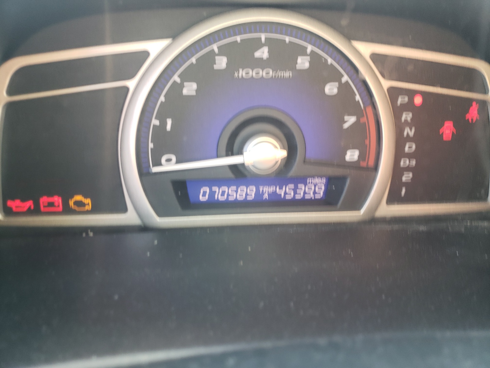 Photo 8 from auction – 2007 HONDA CIVIC LX with VIN 1HGFA16557L110438