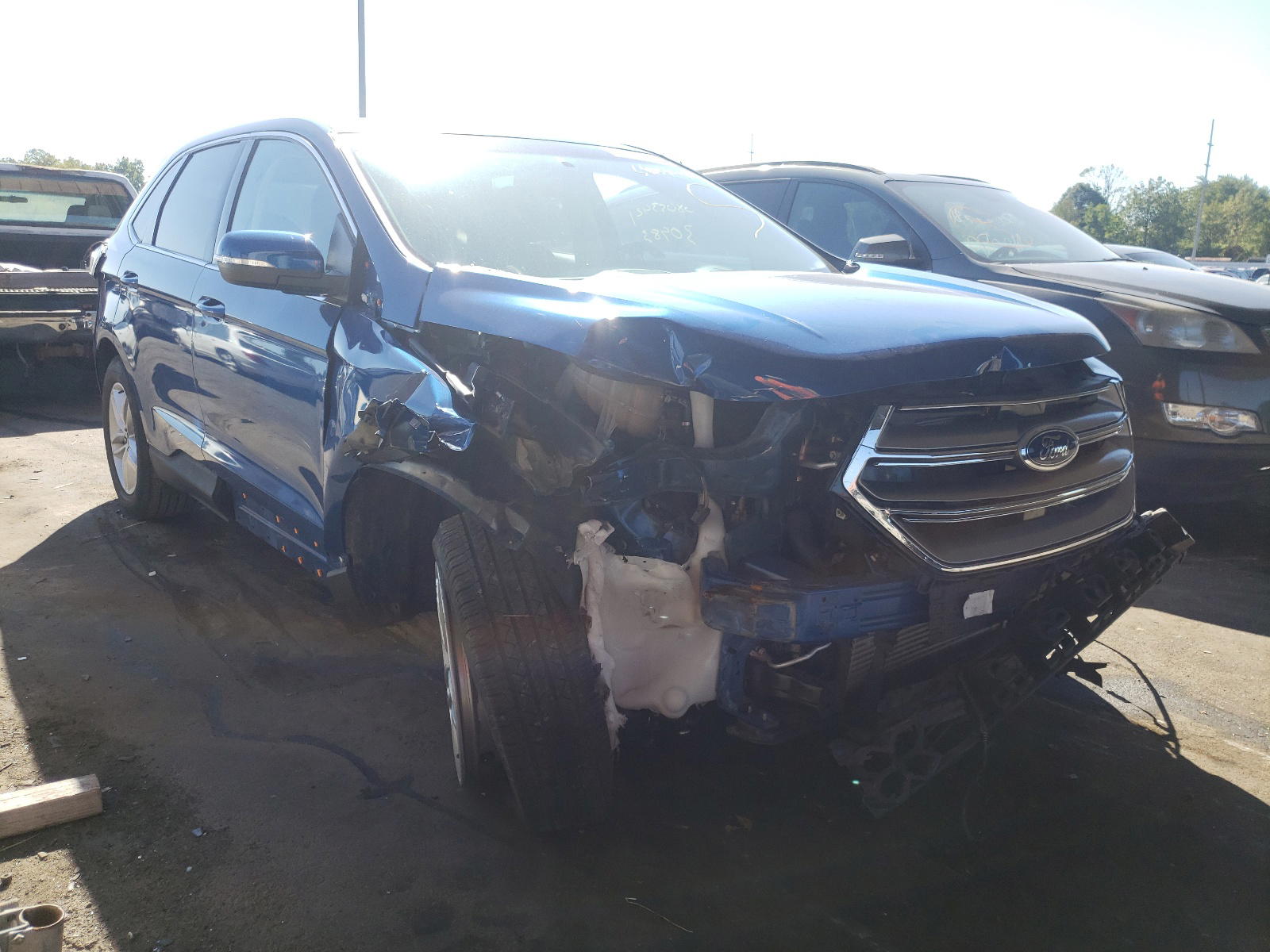 FORD EDGE SEL 2018 with VIN 2FMPK3J9XJBB30547 - Photo from auction