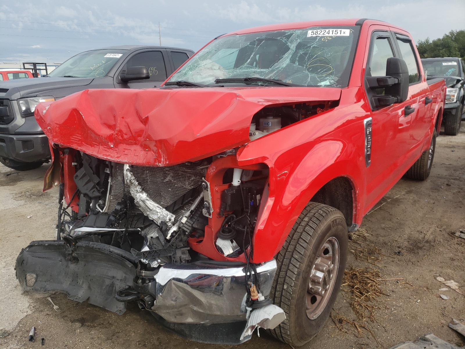 Photo 2 from auction – 2021 FORD F250 SUPER with VIN 1FT7W2A61MEC35947