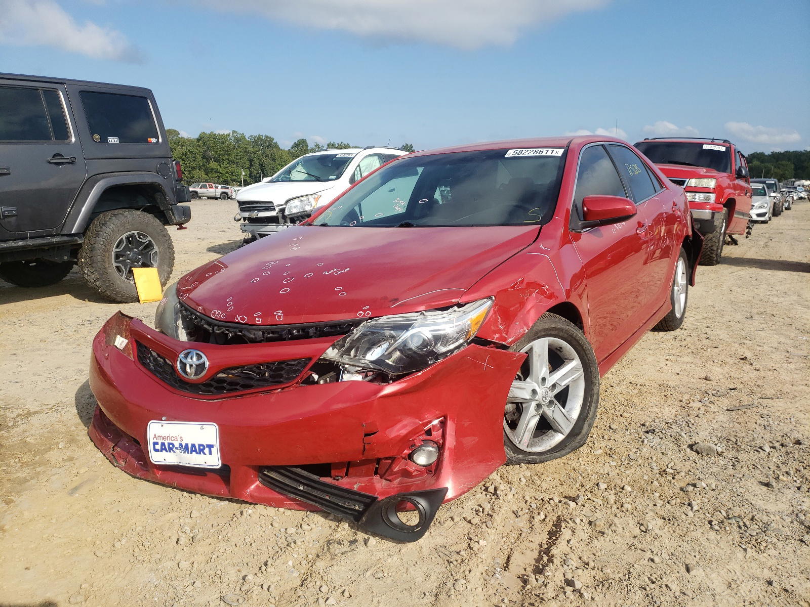 Photo 2 from auction – 2012 TOYOTA CAMRY BASE with VIN 4T1BF1FK7CU627874