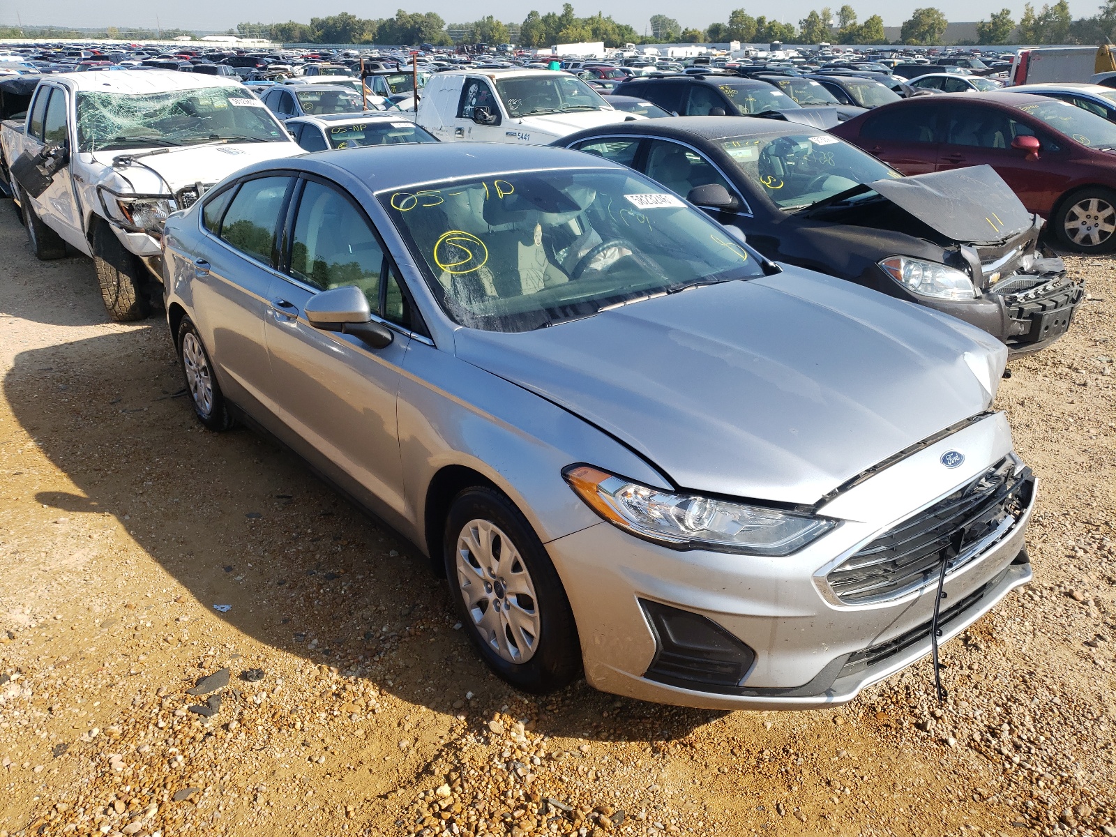 Photo 1 from auction – 2020 FORD FUSION S with VIN 3FA6P0G71LR221285