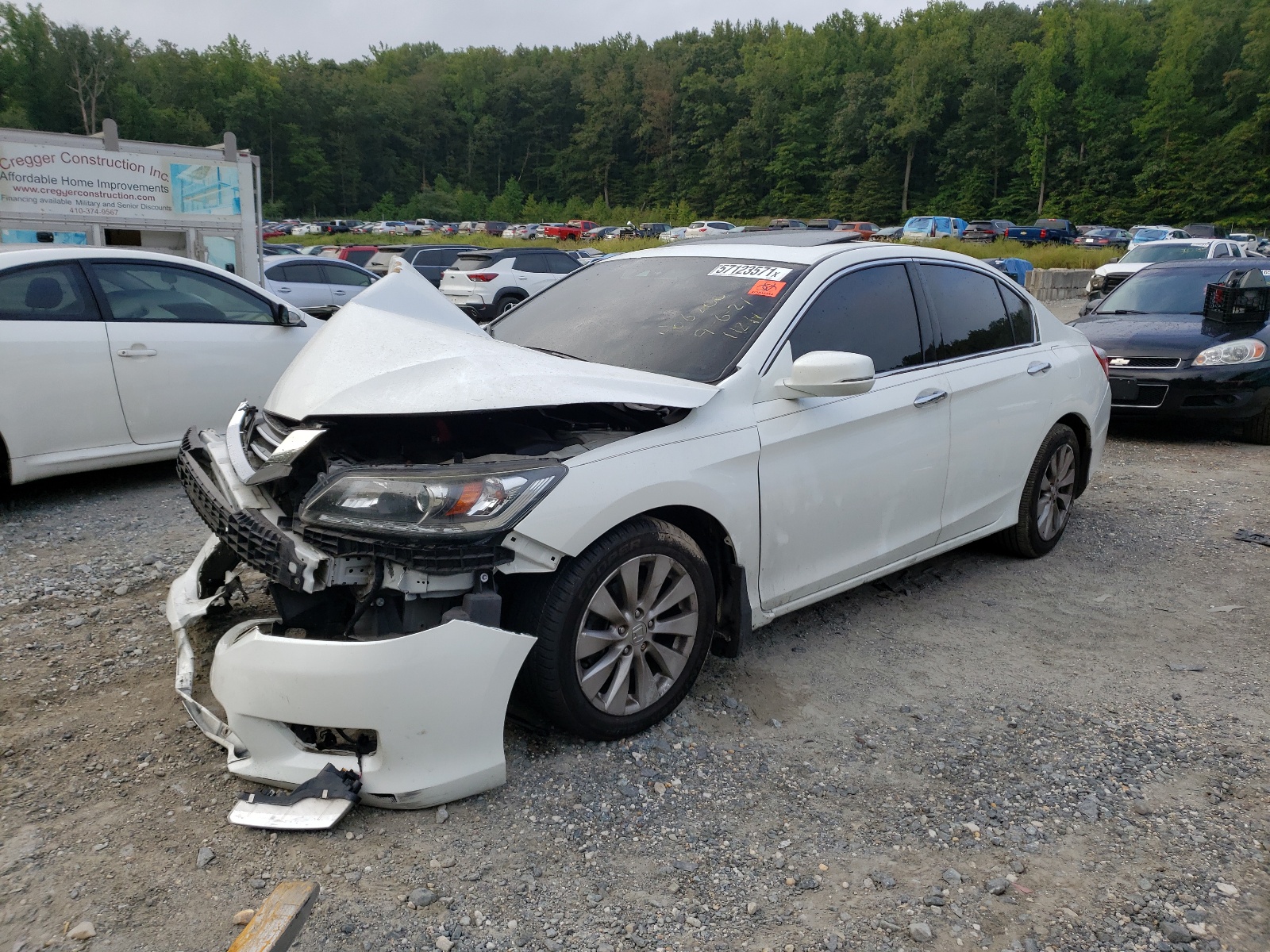 Photo 2 from auction – 2013 HONDA ACCORD EXL with VIN 1HGCR3F83DA005227