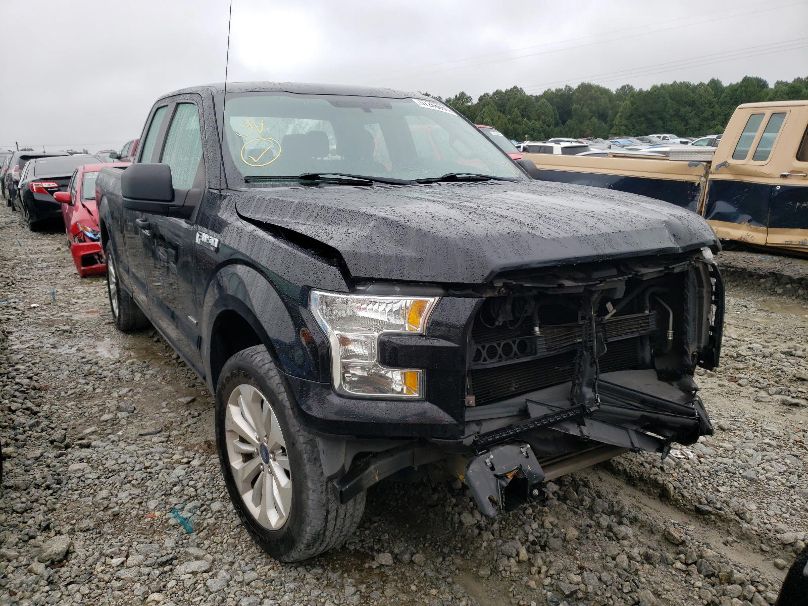 FORD F150 SUPER 2016 with VIN 1FTEX1CP7GFD01100 - Photo from auction