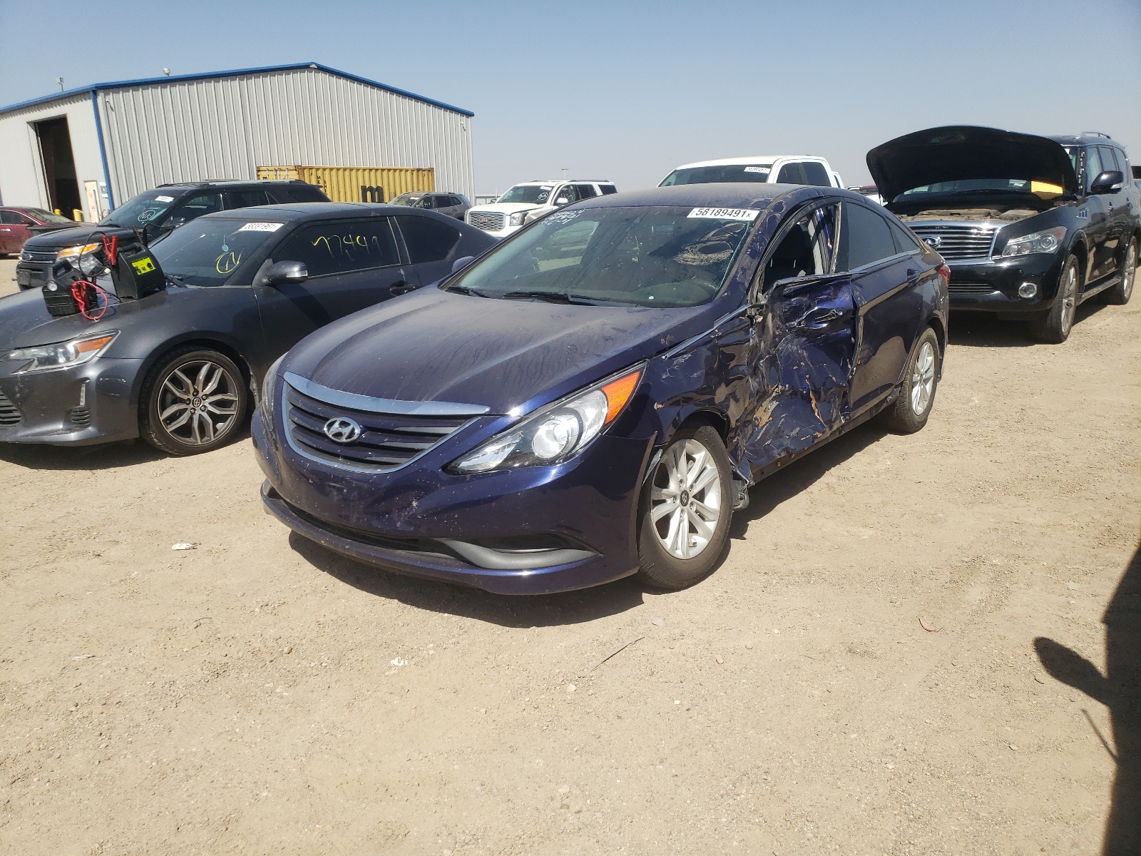 Photo 2 from auction – 2014 HYUNDAI SONATA GLS with VIN 5NPEB4AC4EH854435