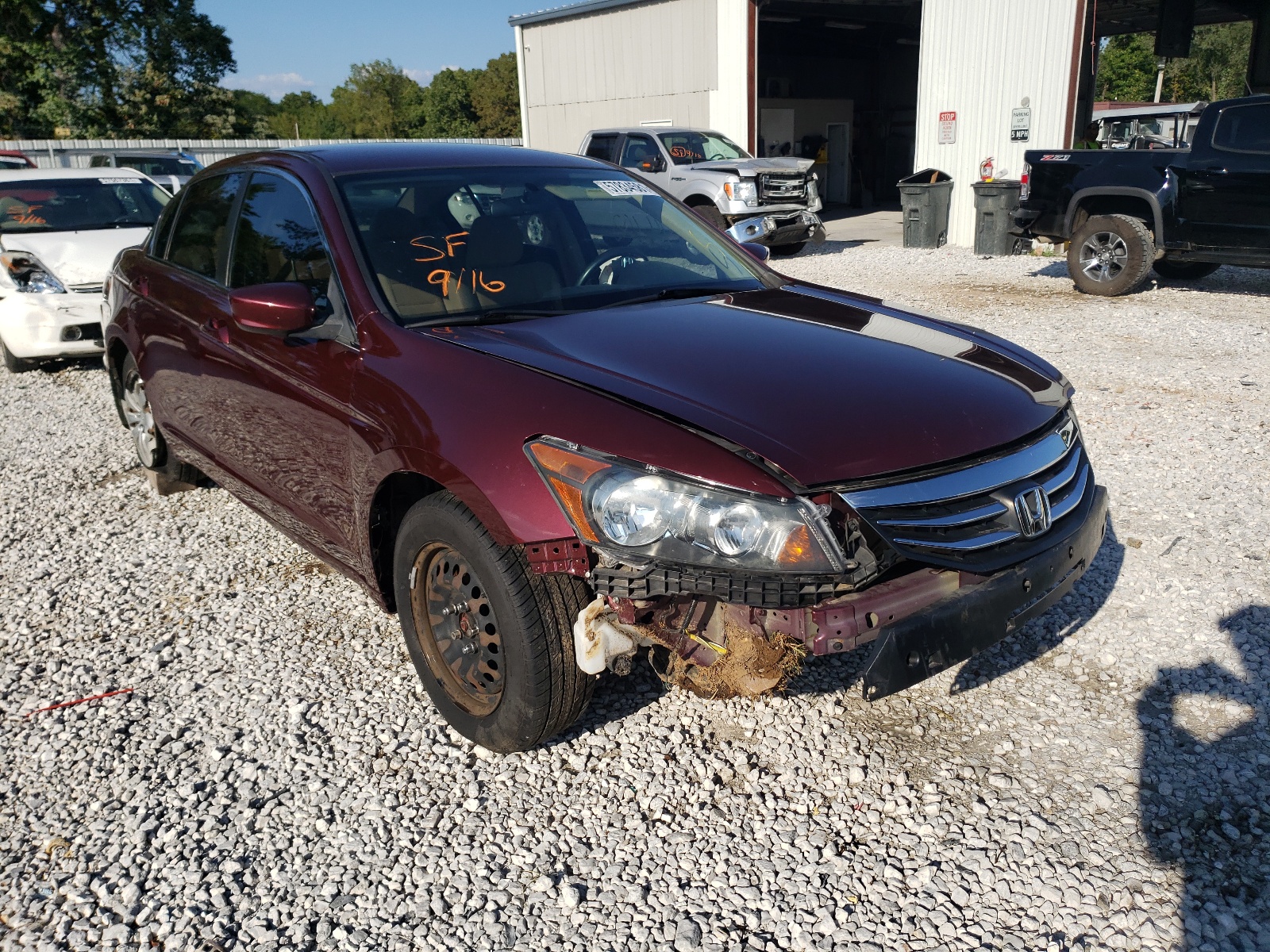 HONDA ACCORD LX 2012 with VIN 1HGCP2F31CA040545 - Photo from auction