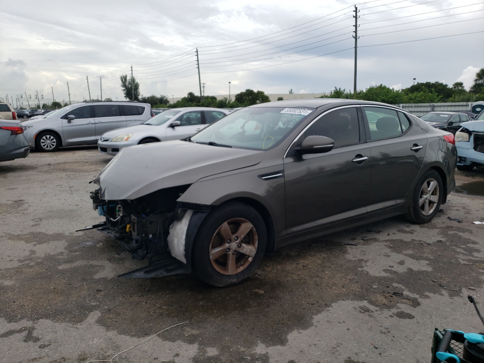 Photo 2 from auction – 2015 KIA OPTIMA LX with VIN 5XXGM4A70FG392894