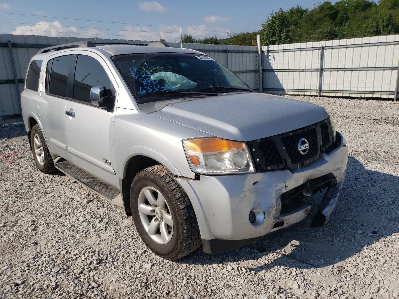 NISSAN ARMADA SE 2008 with VIN 5N1BA08D78N633506 - Photo from auction