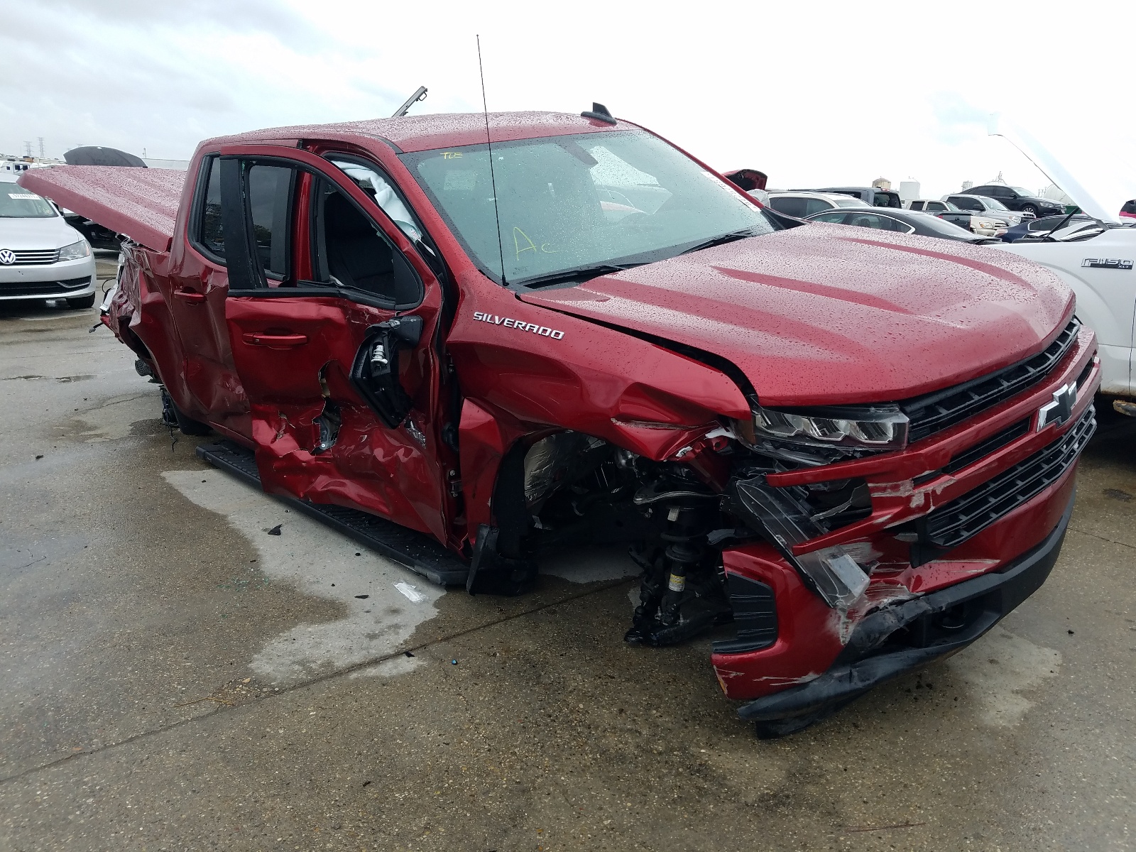 CHEVROLET SILVERADO 2021 with VIN 3GCPWDEDXMG371961 - Photo from auction