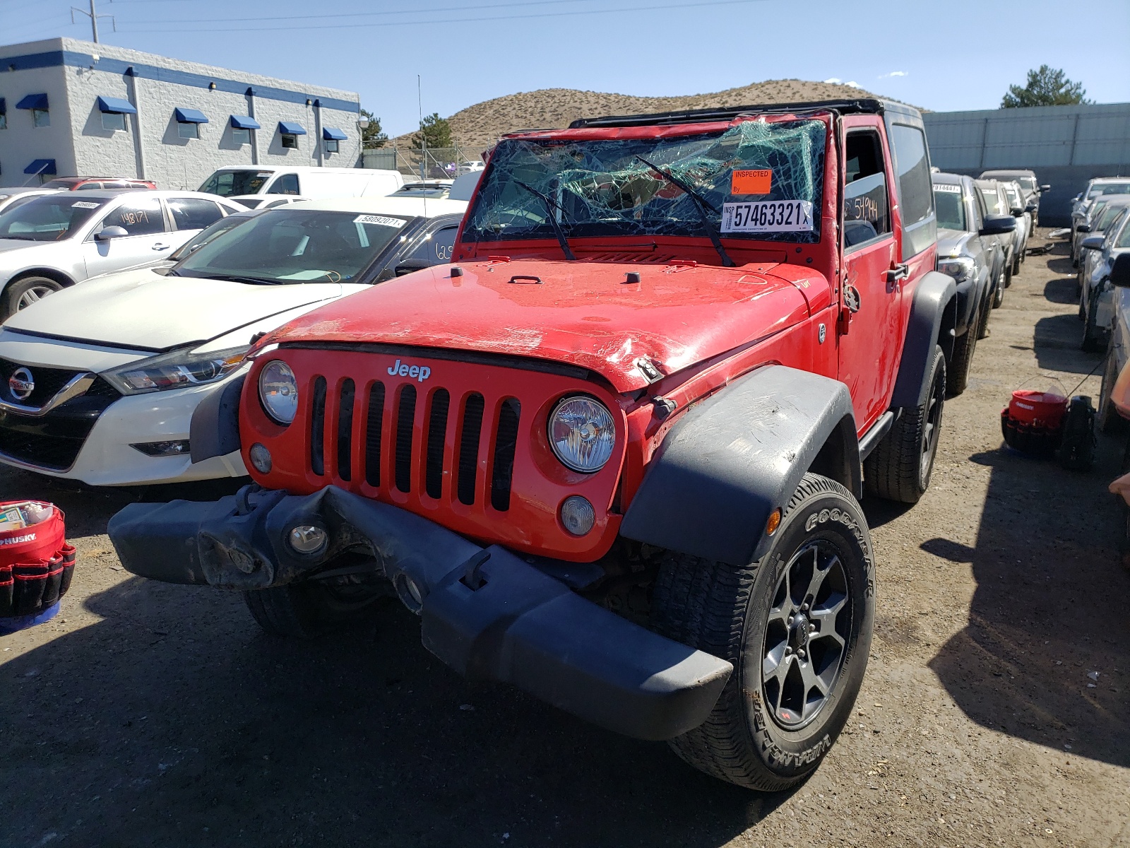 Photo 2 from auction – 2017 JEEP WRANGLER S with VIN 1C4AJWAG4HL609862