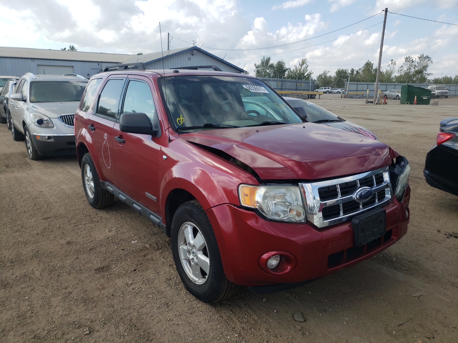 Photo 1 from auction – 2008 FORD ESCAPE XLT with VIN 1FMCU031X8KE23184