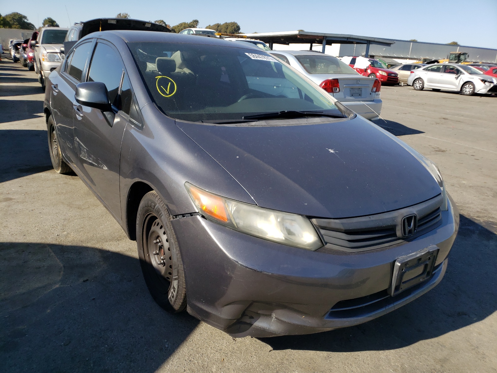 Photo 1 from auction – 2012 HONDA CIVIC LX with VIN 2HGFB2F5XCH332676