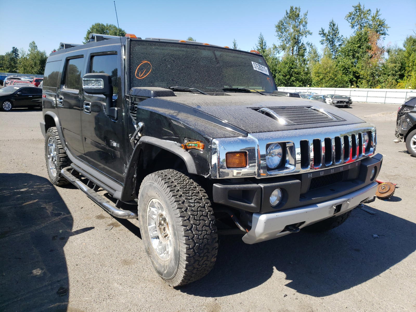 HUMMER H2 2008 with VIN 5GRGN23898H108769 - Photo from auction