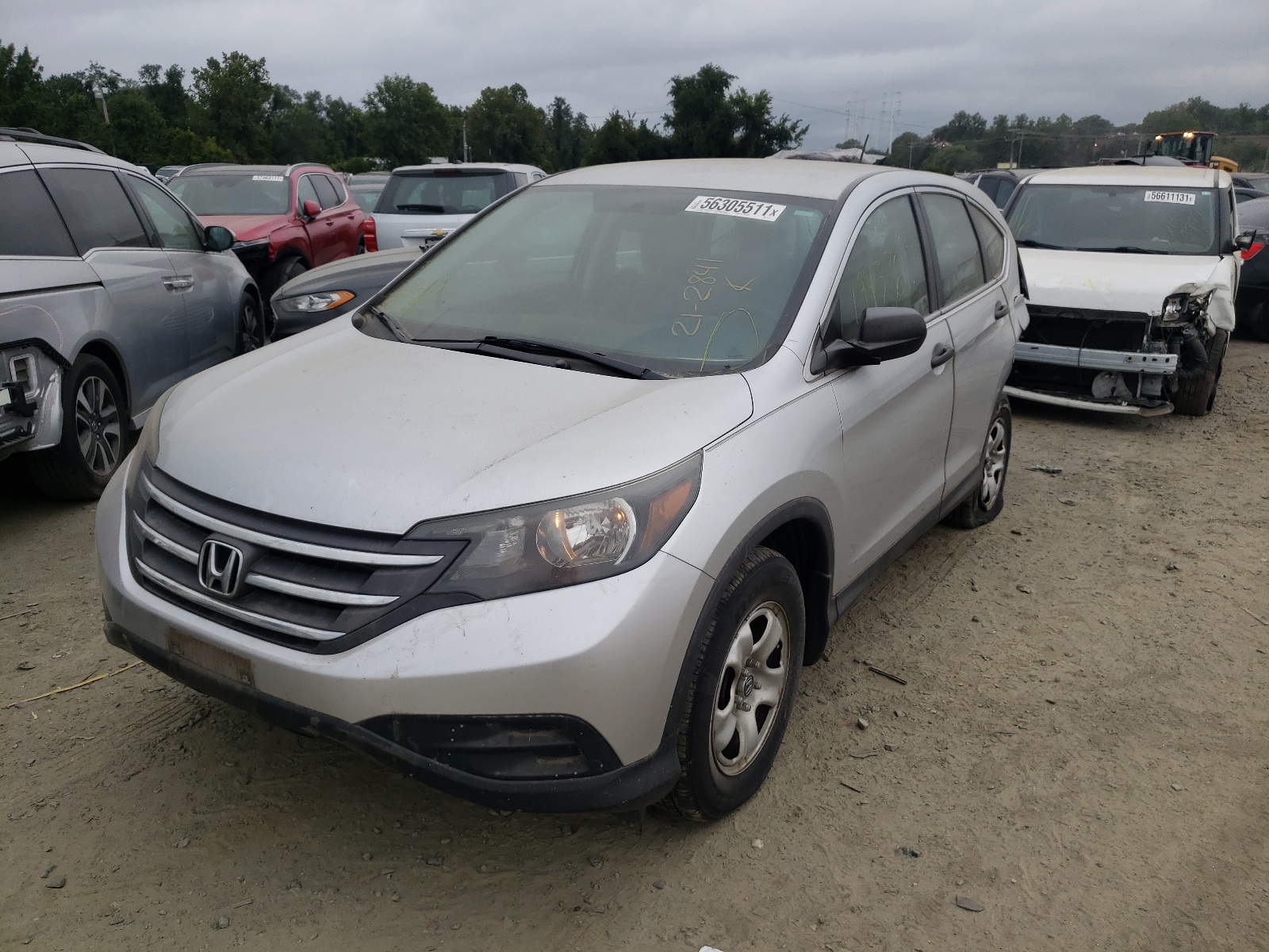 Photo 2 from auction – 2014 HONDA CR-V LX with VIN 2HKRM3H39EH521532