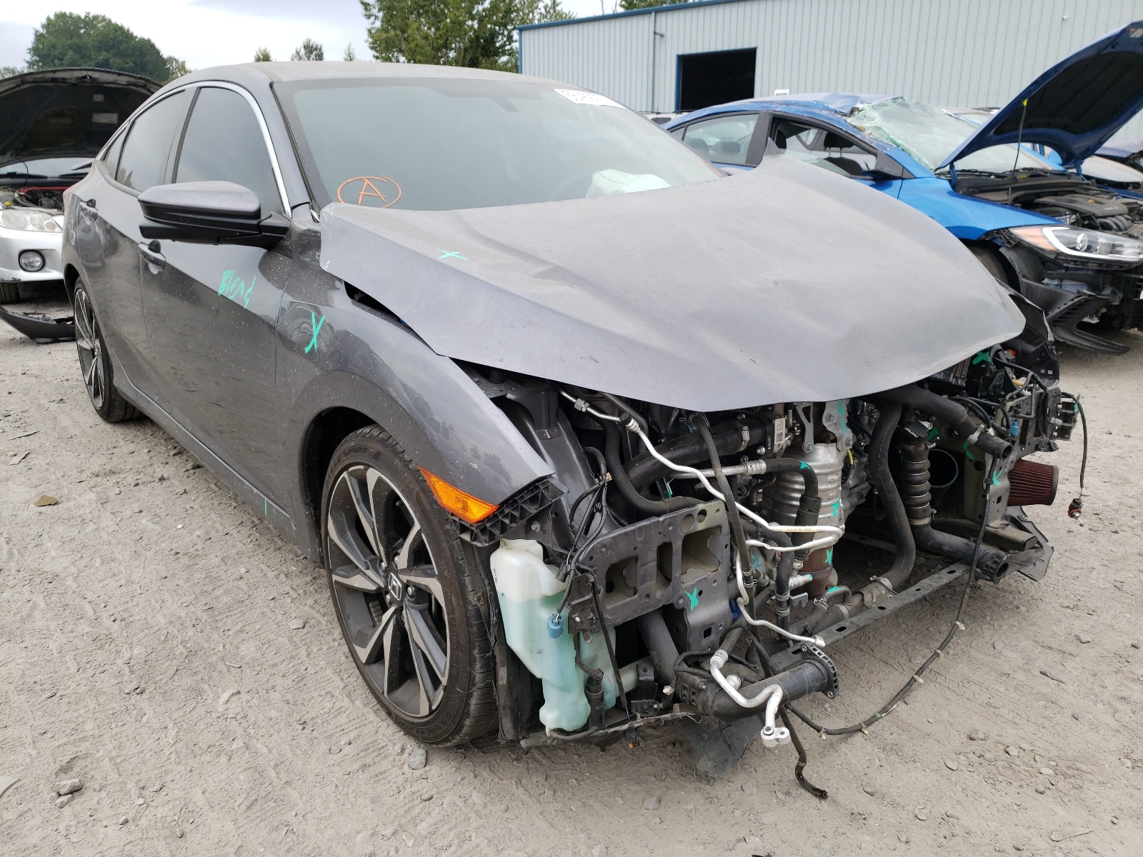 HONDA CIVIC SI 2019 with VIN 2HGFC1E54KH702222 - Photo from auction