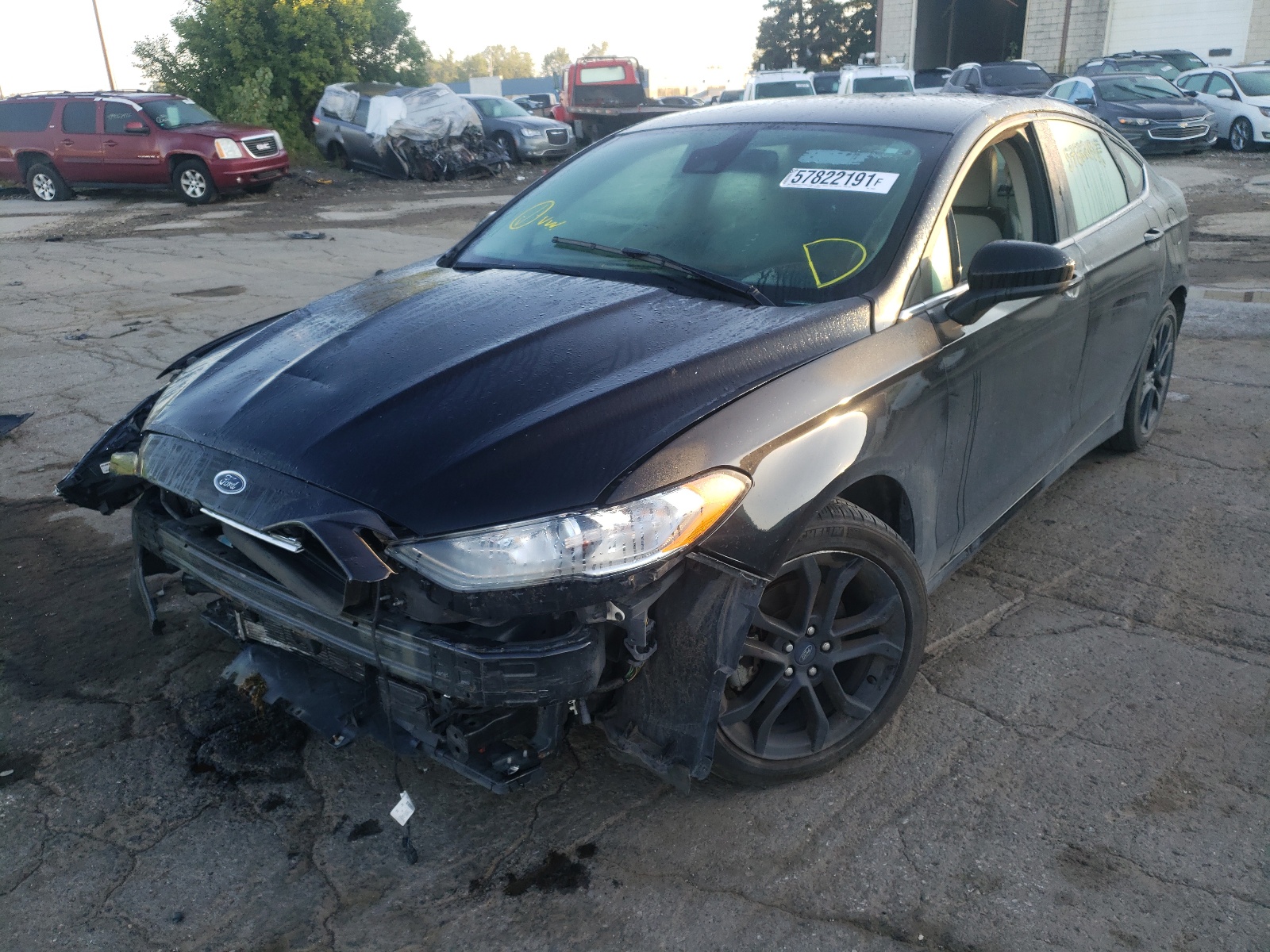 Photo 2 from auction – 2019 FORD FUSION SE with VIN 3FA6P0HD7KR215042